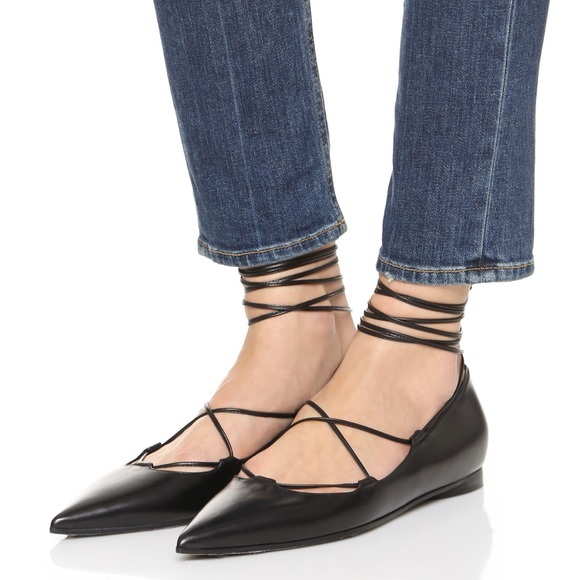 NEW Michael Kors Nude Tan Toffee KALLIE Lace Flat - Picture 4 of 11